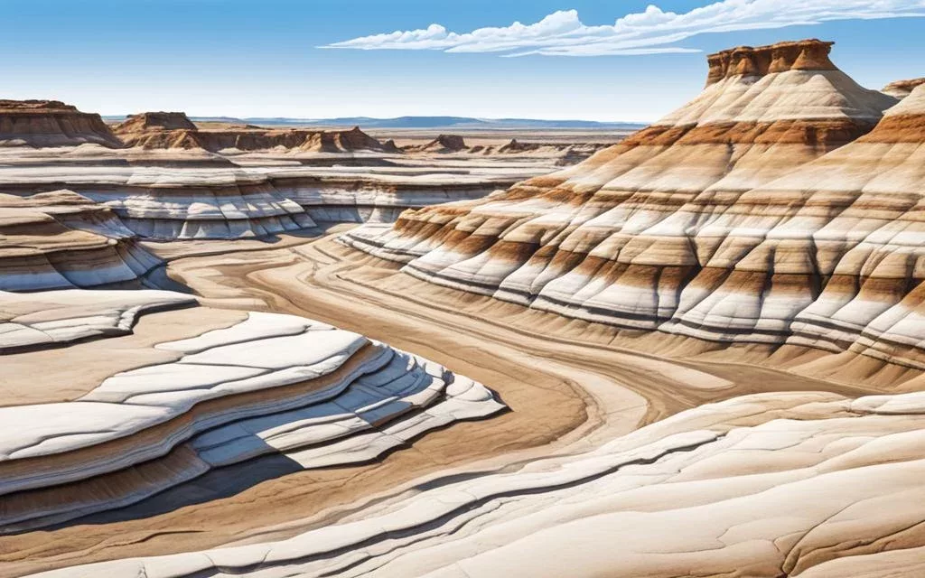 Bisti Badlands rock layers